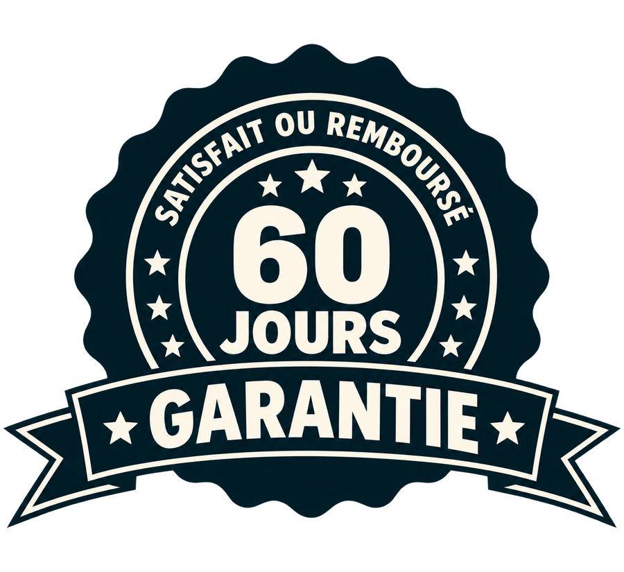 Garantie satisfait ou remboursé de 60 jours