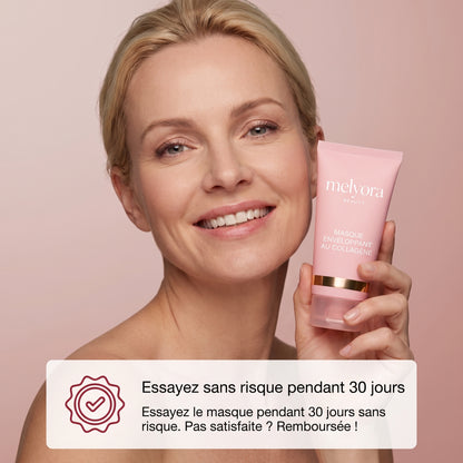 Masque enveloppant au collagene et son pinceau