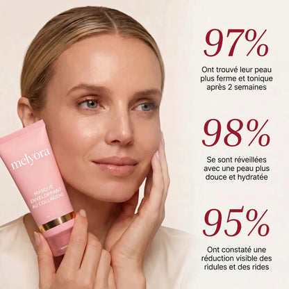 Masque enveloppant au collagene et son pinceau